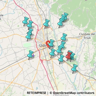 Mappa Via Mariano Del Friuli, 33100 Udine UD, Italia (7.55526)