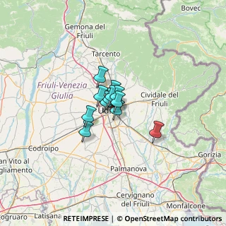 Mappa Via Mariano Del Friuli, 33100 Udine UD, Italia (5.47917)