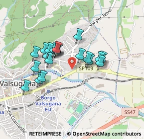 Mappa Via Giurisdicenti Giovannelli, 38051 Borgo Valsugana TN, Italia (0.365)