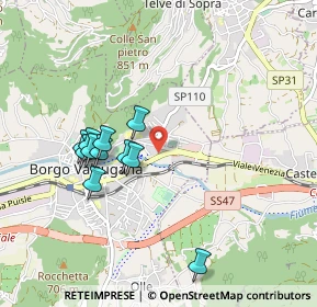 Mappa Via Giurisdicenti Giovannelli, 38051 Borgo Valsugana TN, Italia (0.84182)