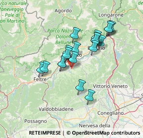 Mappa 32026 Borgo Valbelluna BL, Italia (11.5405)