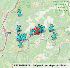Mappa Via Lunar, 38051 Borgo Valsugana TN, Italia (9.964)