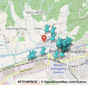 Mappa Via Lunar, 38051 Borgo Valsugana TN, Italia (0.395)