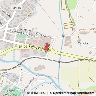 Mappa Corso Vicenza, 68, 38051 Borgo Valsugana, Trento (Trentino-Alto Adige)