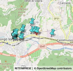 Mappa Parcheggio Interrato, 38051 Borgo Valsugana TN, Italia (0.943)