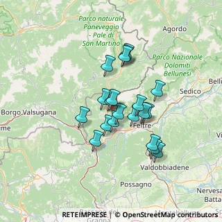 Mappa 32030 Sovramonte BL, Italia (10.4815)