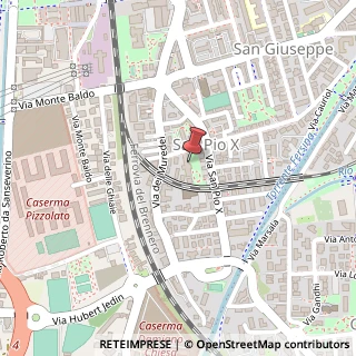Mappa Via Riccardo Zandonai, 2/4, 38122 Trento, Trento (Trentino-Alto Adige)