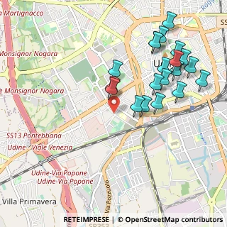 Mappa Via Vincenzo Joppi, 33100 Udine UD, Italia (1.072)