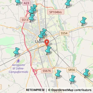Mappa Via Monfalcone, 33100 Udine UD, Italia (5.92769)