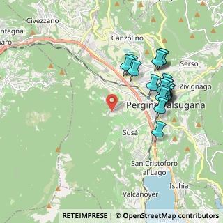 Mappa Fraz. Costasavina via San Martino, 38057 Pergine Valsugana TN, Italia (1.88421)