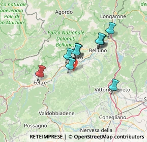 Mappa 32026 Mel BL, Italia (10.58545)