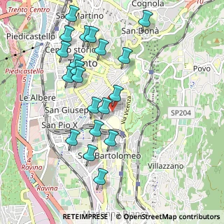 Mappa Via Giuseppe Gerola, 38122 Trento TN, Italia (1.0205)