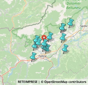Mappa Via Vignui, 32032 Feltre BL, Italia (5.22)
