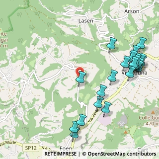 Mappa Via Vignui, 32032 Feltre BL, Italia (1.312)