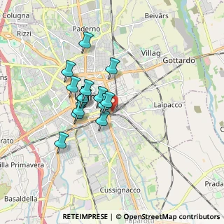 Mappa Via XXIII, 33100 Udine UD, Italia (1.34429)