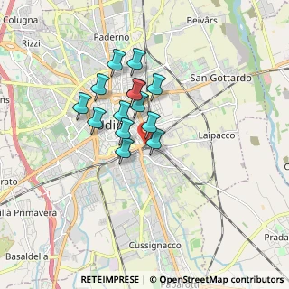 Mappa Via XXIII, 33100 Udine UD, Italia (1.22643)