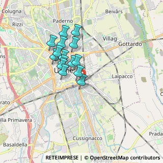 Mappa Via XXIII, 33100 Udine UD, Italia (1.39)