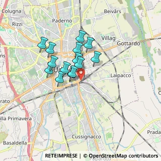 Mappa Via XXIII, 33100 Udine UD, Italia (1.28357)
