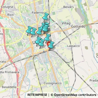Mappa Via XXIII, 33100 Udine UD, Italia (1.35538)