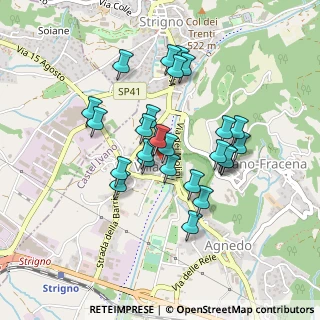 Mappa Via della Roda, 38059 Strigno TN, Italia (0.36667)