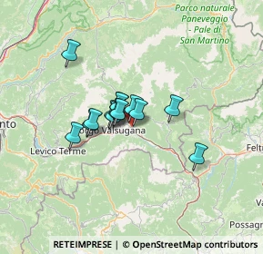 Mappa Via della Roda, 38059 Strigno TN, Italia (7.98286)