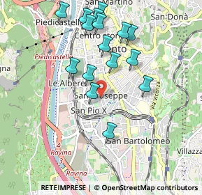 Mappa Via Giovanni e Tina Lorenzoni, 38122 Trento TN, Italia (1.1335)