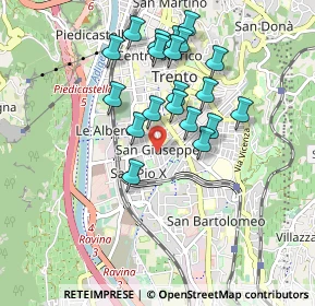 Mappa Via Giovanni e Tina Lorenzoni, 38122 Trento TN, Italia (0.816)