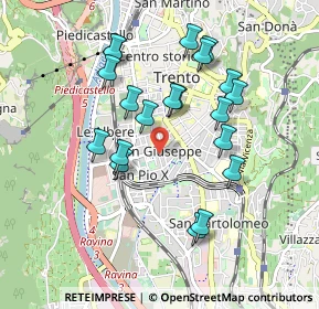 Mappa Via Giovanni e Tina Lorenzoni, 38122 Trento TN, Italia (0.8645)