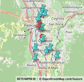 Mappa Via Giovanni e Tina Lorenzoni, 38122 Trento TN, Italia (1.49308)