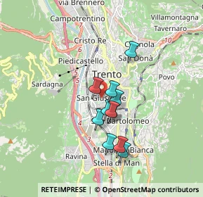 Mappa Via Giovanni e Tina Lorenzoni, 38122 Trento TN, Italia (1.28455)