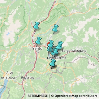 Mappa Via Pontara, 38057 Pergine Valsugana TN, Italia (8.04)