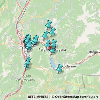Mappa SS 47 della Valsugana, 38057 Pergine Valsugana TN, Italia (6.6975)