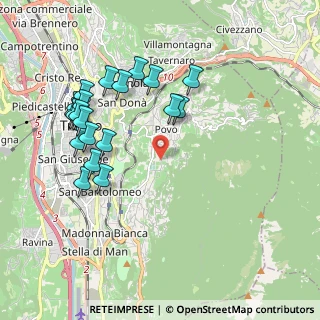 Mappa Via Gabbiolo, 38123 Trento TN, Italia (2.049)