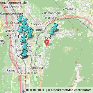 Mappa Via Gabbiolo, 38123 Trento TN, Italia (2.134)