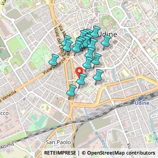 Mappa Via Antonio Andreuzzi, 33100 Udine UD, Italia (0.351)