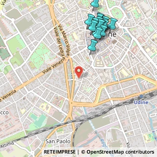 Mappa Via Antonio Andreuzzi, 33100 Udine UD, Italia (0.65167)