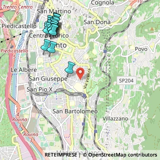 Mappa Via Apollonio Annibale, 38122 Trento TN, Italia (1.3645)