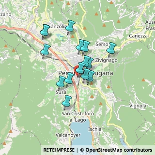 Mappa Via Marzola, 38057 Pergine Valsugana TN, Italia (1.38667)
