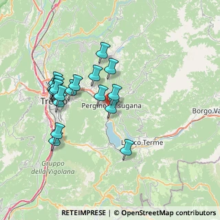 Mappa Via Paludi, 38057 Pergine Valsugana TN, Italia (7.03263)