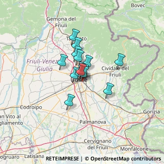 Mappa Via Pradamano, 33100 Udine UD, Italia (7.35867)