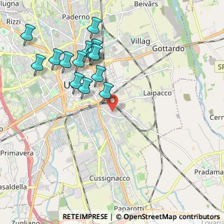 Mappa Via Pradamano, 33100 Udine UD, Italia (2.12267)
