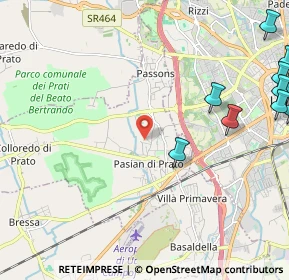 Mappa 33037 Pasian di Prato UD, Italia (3.36)
