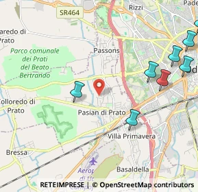 Mappa 33037 Pasian di Prato UD, Italia (3.21667)
