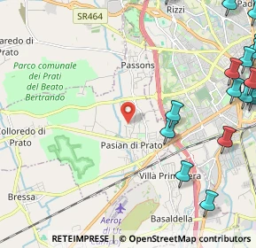 Mappa 33037 Pasian di Prato UD, Italia (3.4755)