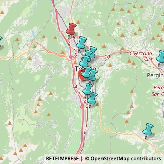 Mappa Via S. Pio X, 38123 Trento TN, Italia (3.72417)