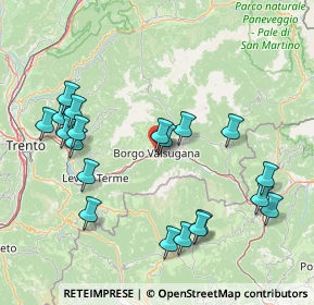 Mappa Via Salita al Convento, 38051 Borgo Valsugana TN, Italia (17.025)