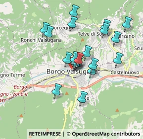 Mappa Via Battisti, 38051 Borgo Valsugana TN, Italia (1.51)