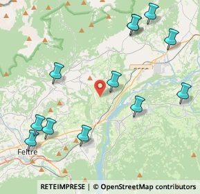 Mappa Villa delle Centenere, 32030 Cesiomaggiore BL, Italia (4.9475)