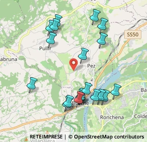 Mappa Villa delle Centenere, 32030 Cesiomaggiore BL, Italia (2.034)