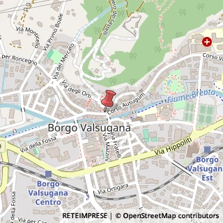 Mappa Corso Ausugum, 25, 38051 Borgo Valsugana, Trento (Trentino-Alto Adige)